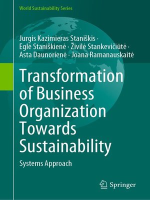 cover image of Transformation of Business Organization Towards Sustainability